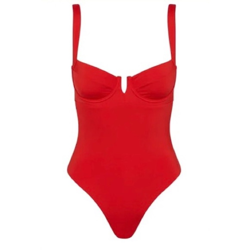 Monday Swimwear Red One Piece Swimsuit